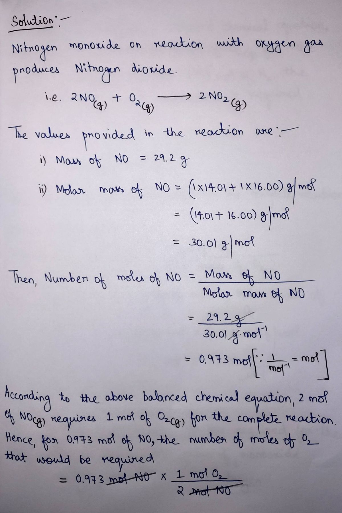 Chemistry homework question answer, step 1, image 1